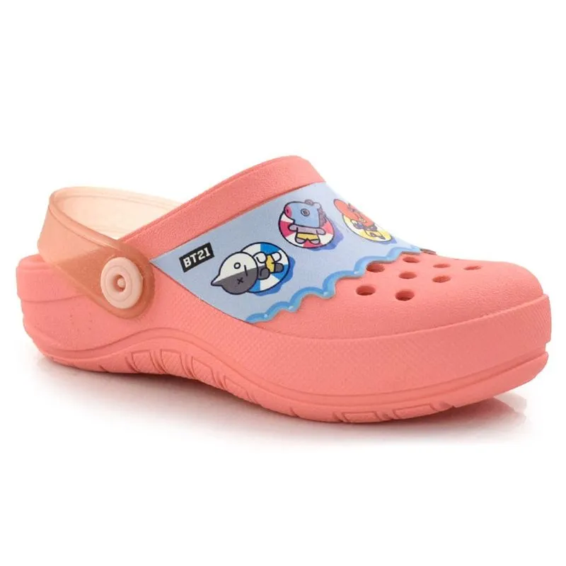 Babuche Infantil BT21 Cute Friends Grendene Rosa 22696 30