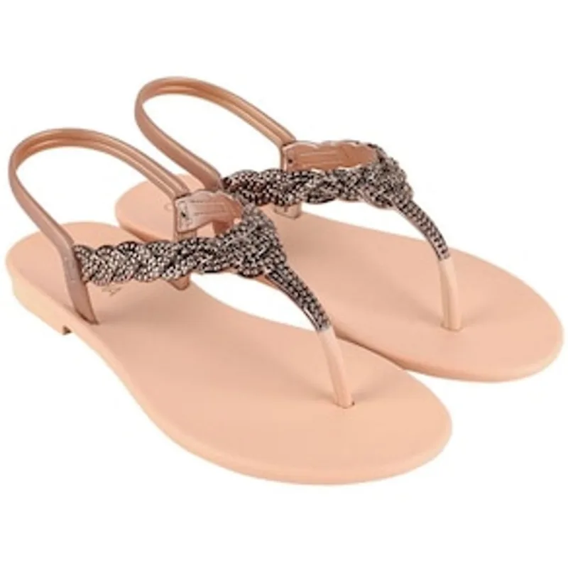Sandália Feminina Grenda Cacau Exuberante - Bege - 33/34