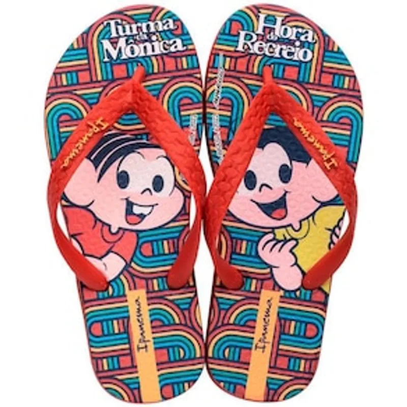 Chinelo Infantil Turma da Mônica Ipanema Kids - Vermelho - 31/32