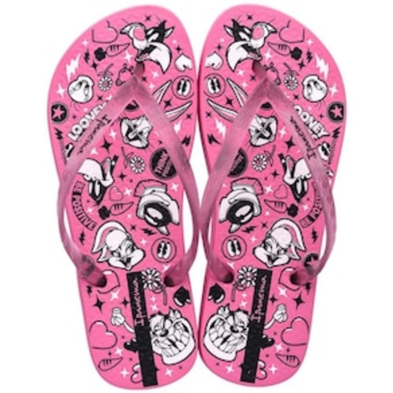 Chinelo Feminino Ipanema Looney Tunes - Rosa - 33/34