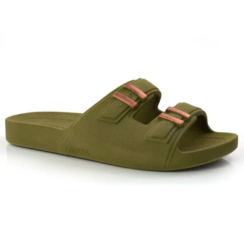 Chinelo Slide Feminino Grendene Una Verde 18547 37