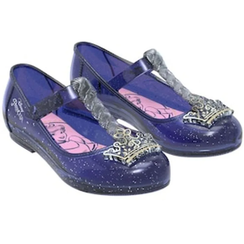 Sapatilha Infantil Feminina Grendene Kids Disney Princesa - Azul Glitter