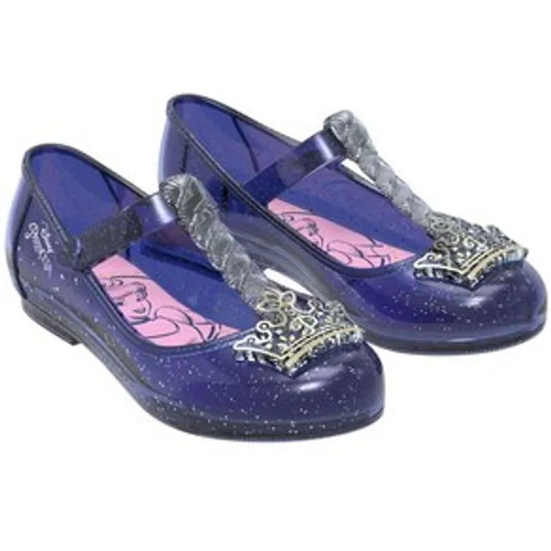Sapatilha Infantil Feminina Grendene Kids Disney Princesa - Azul Glitter