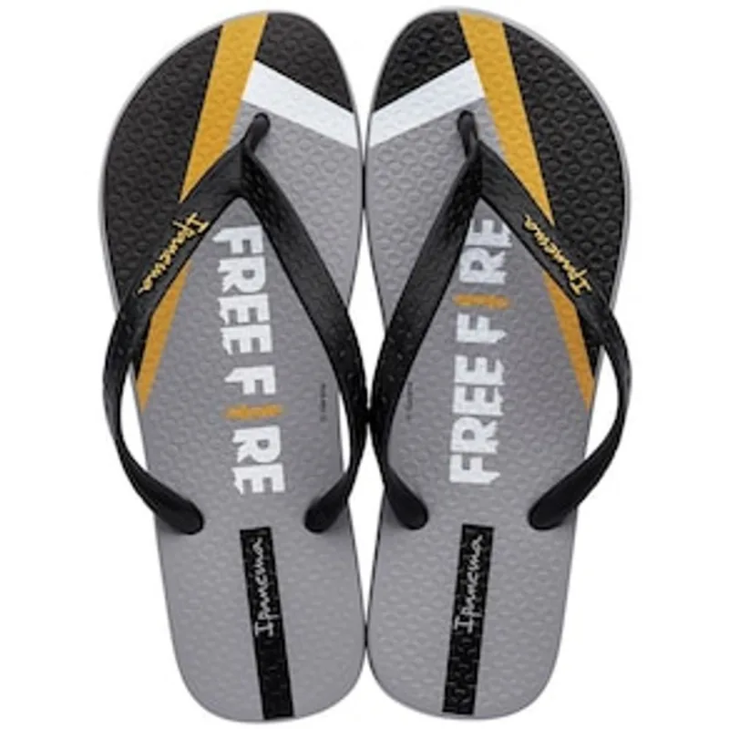 Chinelo Unissex Ipanema Free Fire - Preto - Tamanho 37/38