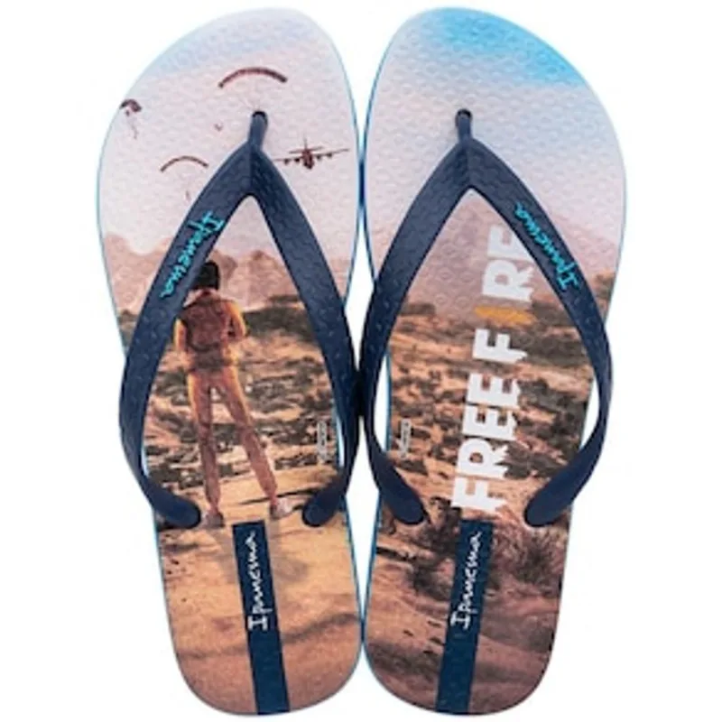 Chinelo Unissex Ipanema Free Fire - Azul - Tamanho 39/40