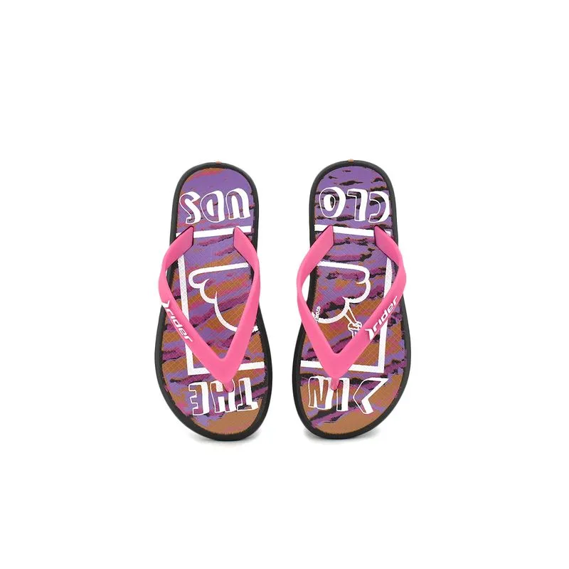 Chinela Rider R1 Play Kids Talle: 32 - Color: Negro/Rosa