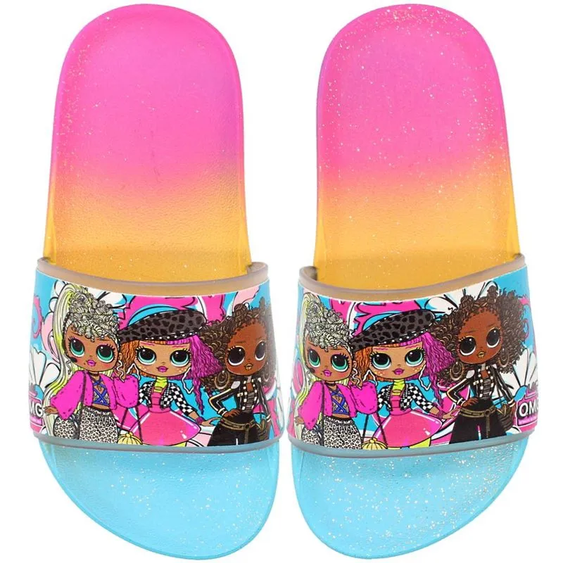 Chinelo Infantil Lol Omg Hit Macio Colorido Slide Feminino