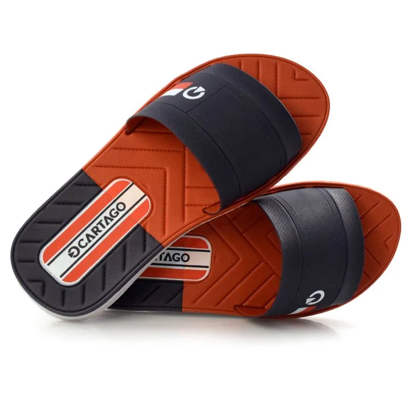 Chinelo Slide Masculino Cartago Sevilha Vermelho 11334 43/44