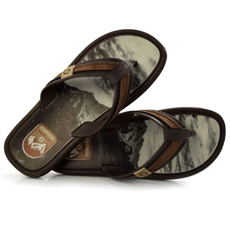 Chinelo Masculino Cartago Maiorca II Marrom 11022 JUL/22 43/44