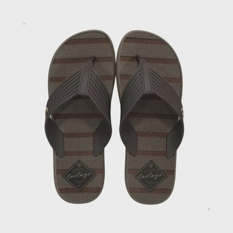 Chinelo Cartago Montreal De Dedo Masculino Marrom