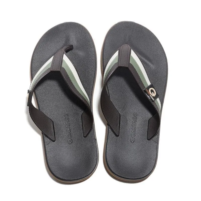 Chinelo Infantil Menino Cartago 11622 Marrom/Verde 30
