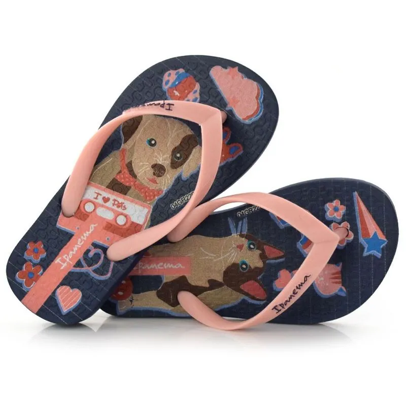 Chinelo Feminino Ipanema Pets Pop Azul 26836 ABR/22 36