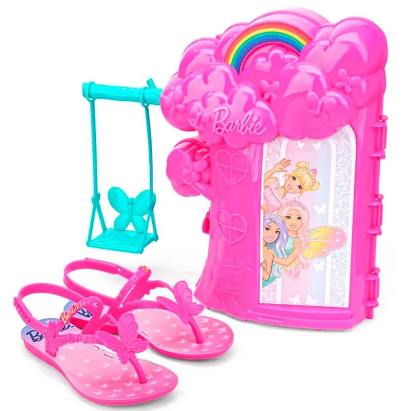 Sandália Infantil Barbie + Casa na Árvore Rosa 22862 28