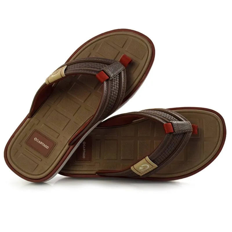 Chinelo Masculino Cartago Lyon II Marrom 11710 42