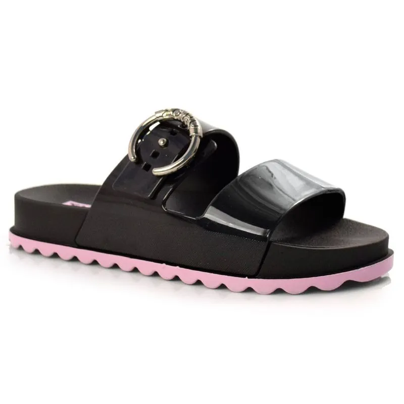 Chinelo Slide Infantil Feminino Zaxy Fun Preto 18755 28