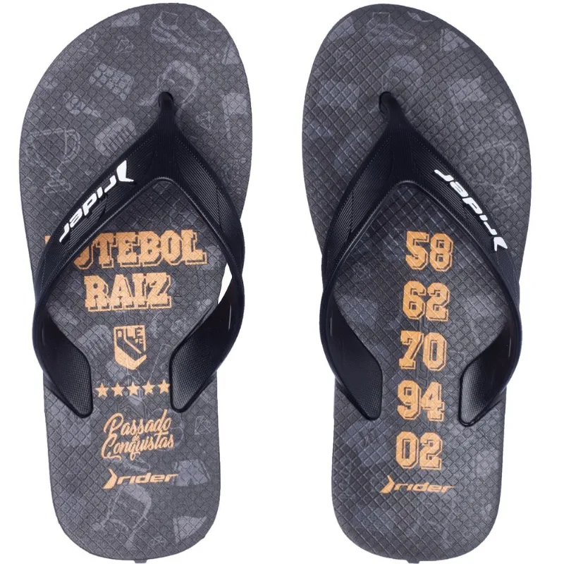 Chinelo Grendene Rider Street Ole - Infantil Preto 30