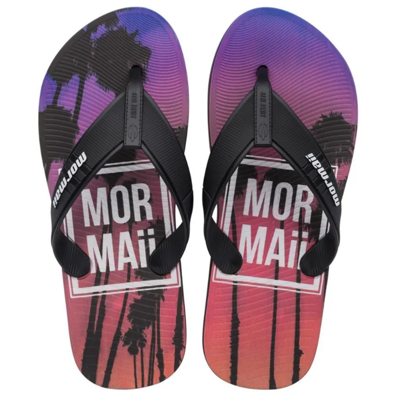 Chinelo mormaii tropical pró ii adulto Preto-laranja 45-46