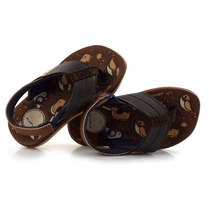 Chinelo Baby Cartago Dakar Marrom 11559 SET/22 19
