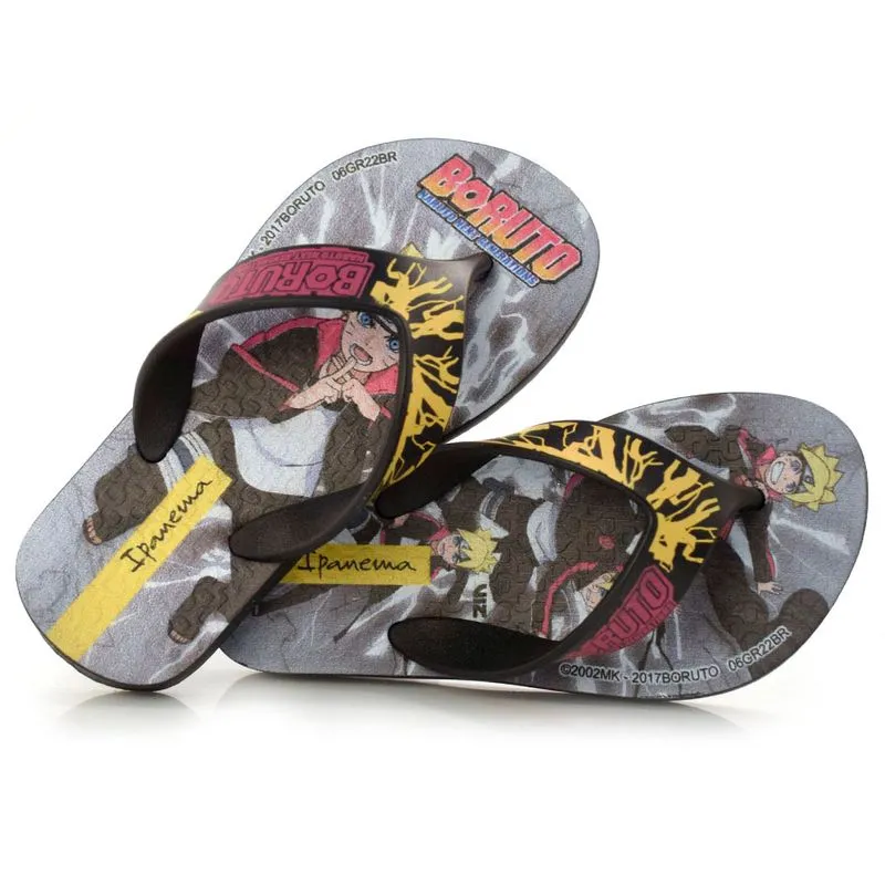 Chinelo Infantil Ipanema Boruto do 23 ao 34 Preto 26789 31/32