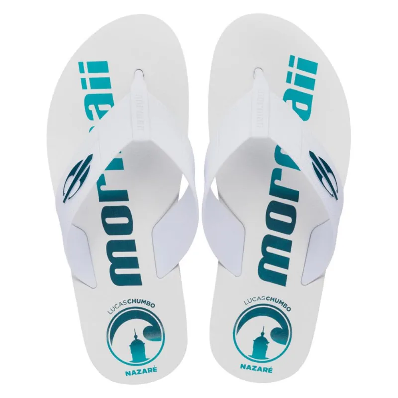 Chinelo mormaii nazaré by lucas chumbo dedo adulto Bege-azul 37-38