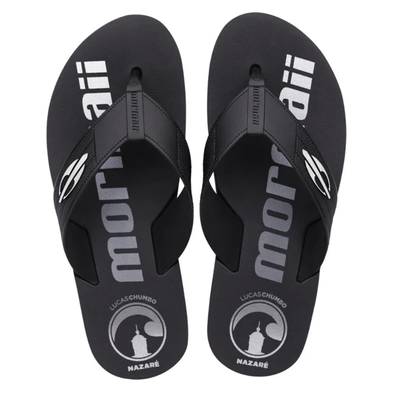 Chinelo mormaii nazaré by lucas chumbo dedo adulto Cinza-preto 43-44