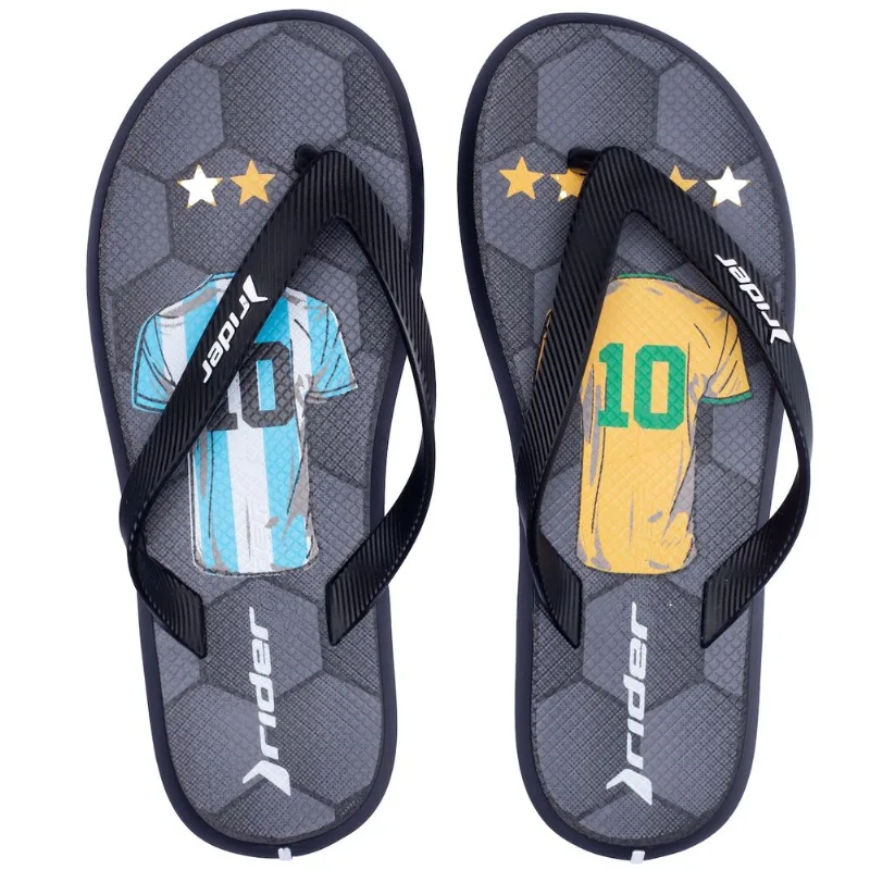 Chinelo Rider R1 Futebol - Adulto Preto 40