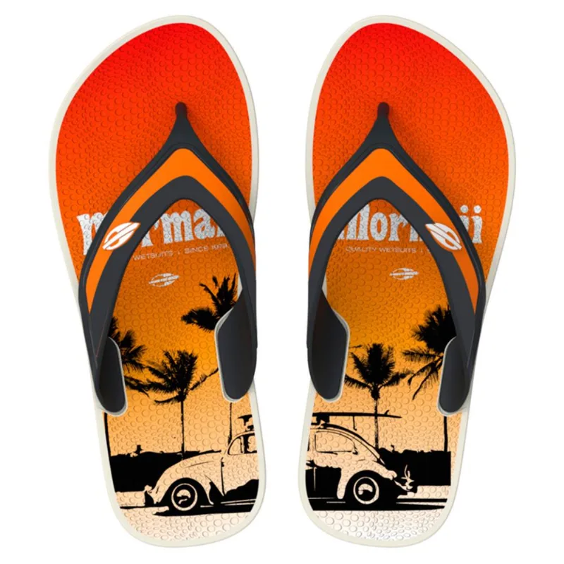 Chinelo Mormaii neocycle infantil Bege-laranja 34