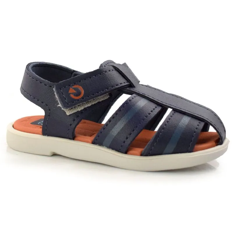 Sandália Papete Baby Masculina Cartago Tulum Cinza 12048 22