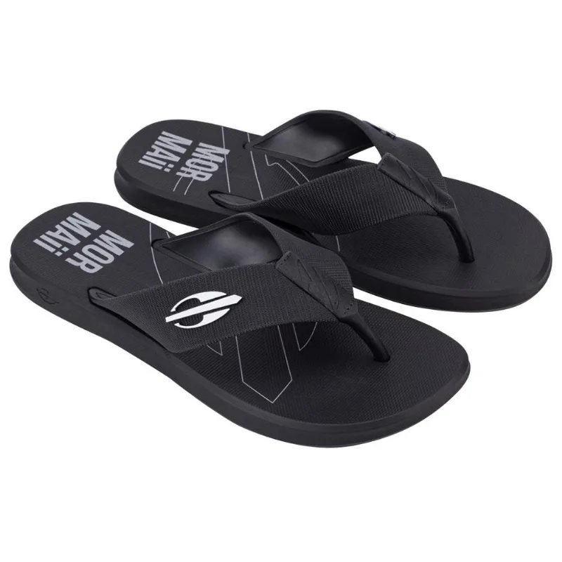 Chinelo Mormaii wave ii dedo adulto Preto-preto-cinza 41-42