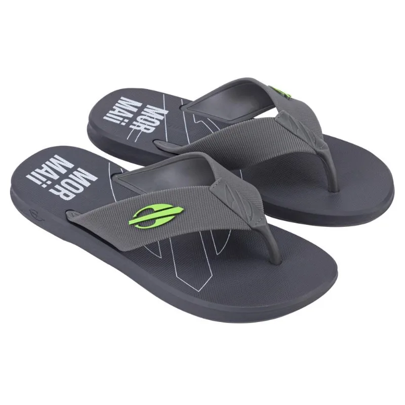 Chinelo Mormaii wave ii dedo adulto Cinza-branco 39-40
