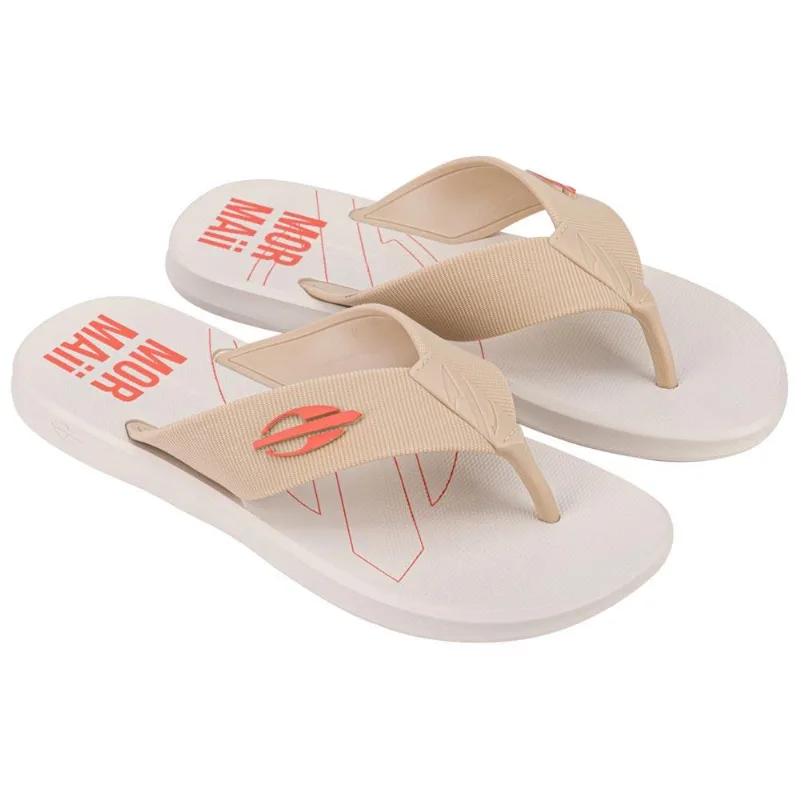 Chinelo Mormaii wave ii dedo adulto Bege-laranja 43-44