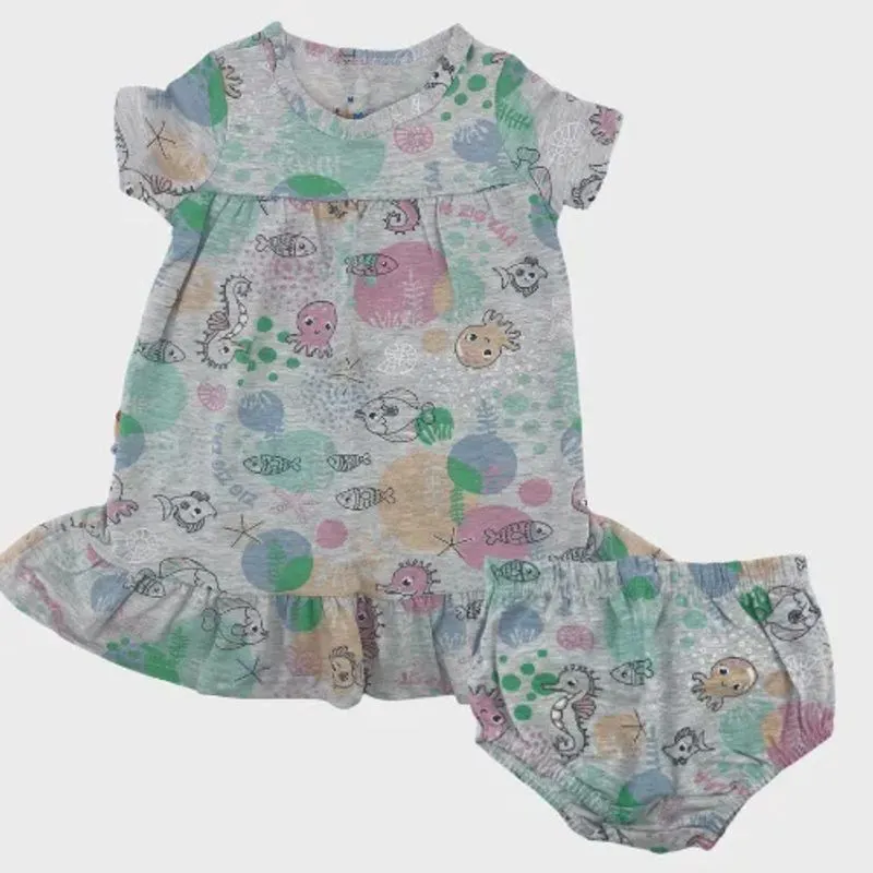 Vestido Infantil Curto 88454 - Malwee Zig Zig Zaa