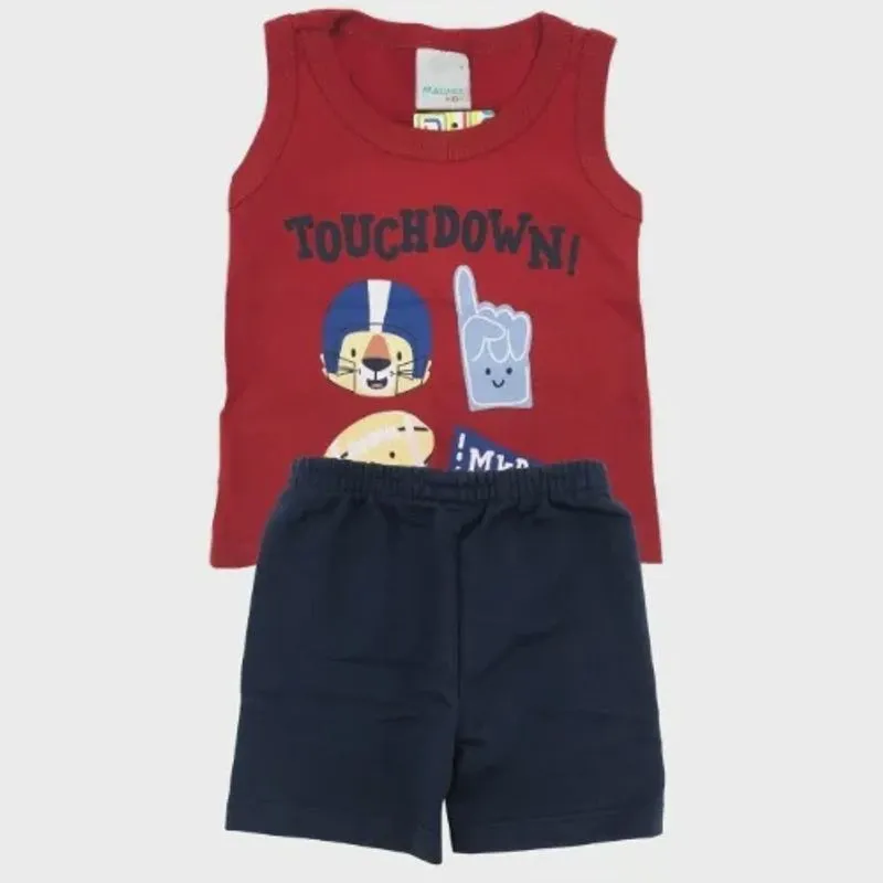Conjunto Infantil Regata e Bermuda 88094 - Malwee Kids