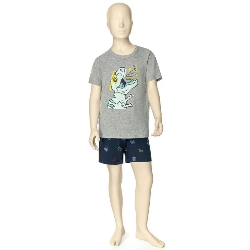 Pijama Infantil Menino Manga Curta Malwee
