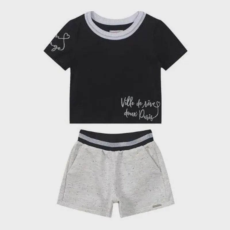Conjunto Infantil Blusa e Short 88704 - Malwee Carinhoso