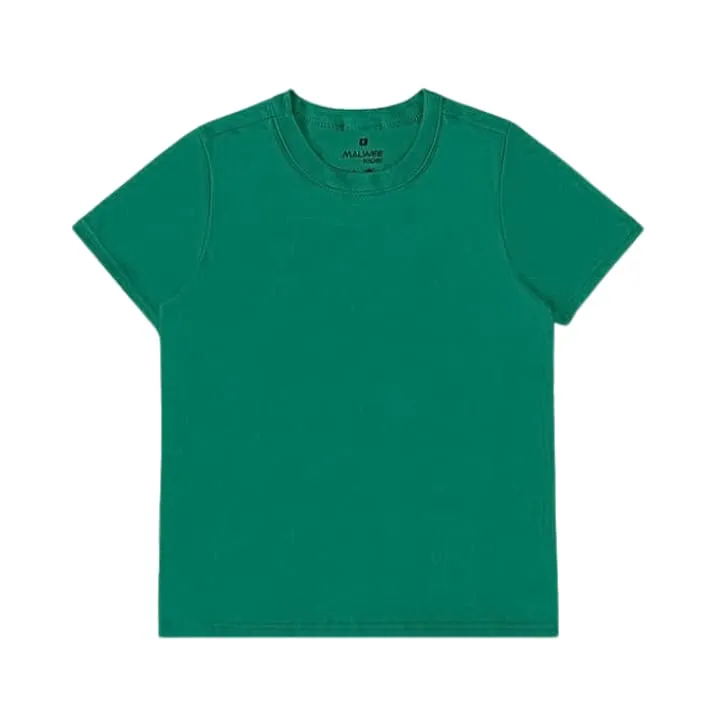 Camiseta Masculina Tradicional Manga Curta Tamanho:03;Cor:Verde - Fazendo Arte