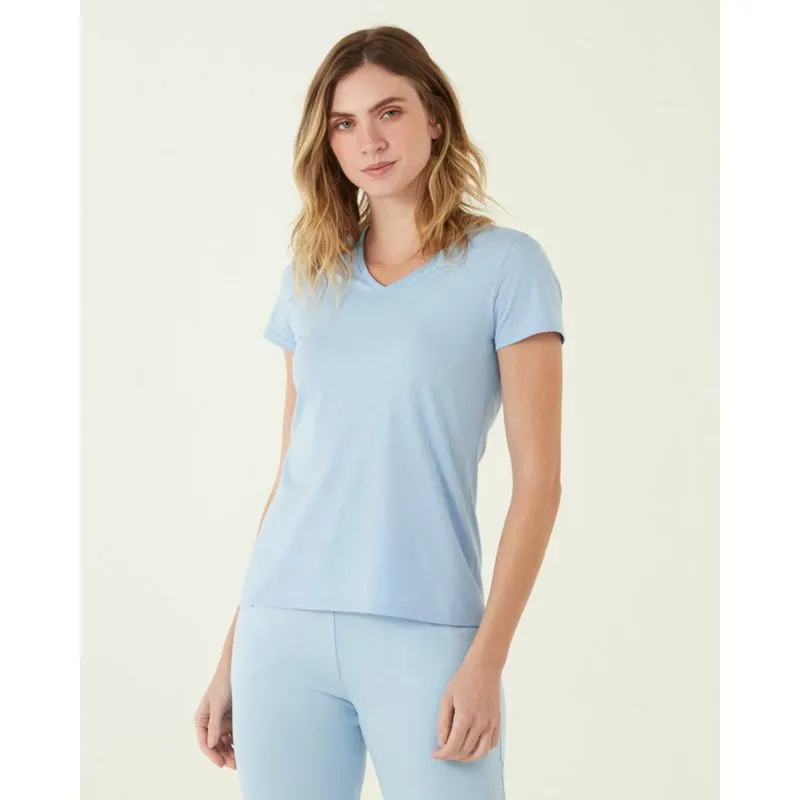 Blusa Baby Look Feminina Gola V Malwee