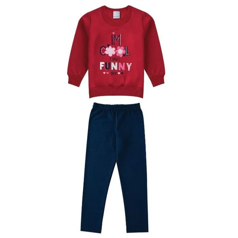 Conjunto Moletom Menina Infantil 10 ao 18 Malwee