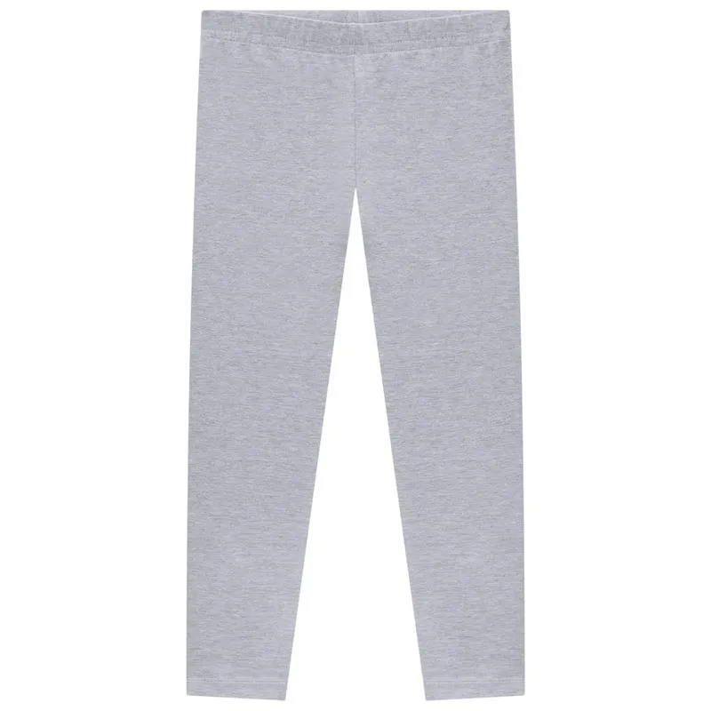 Calça legging básica infantil menina de cotton Brandili Cinza 2