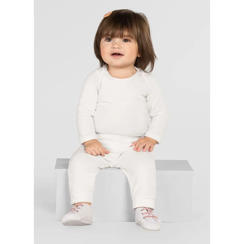 Kit de bodies bebê unissex com cor lisa Brandili Baby - P