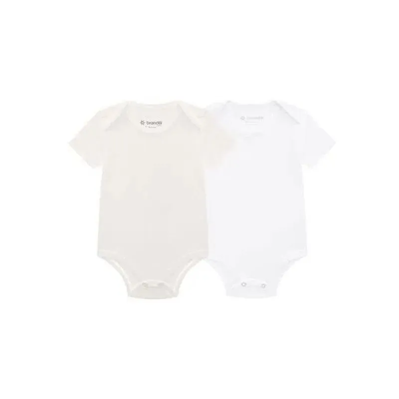 Kit de bodies bebê unissex com cor lisa Brandili Baby - 1