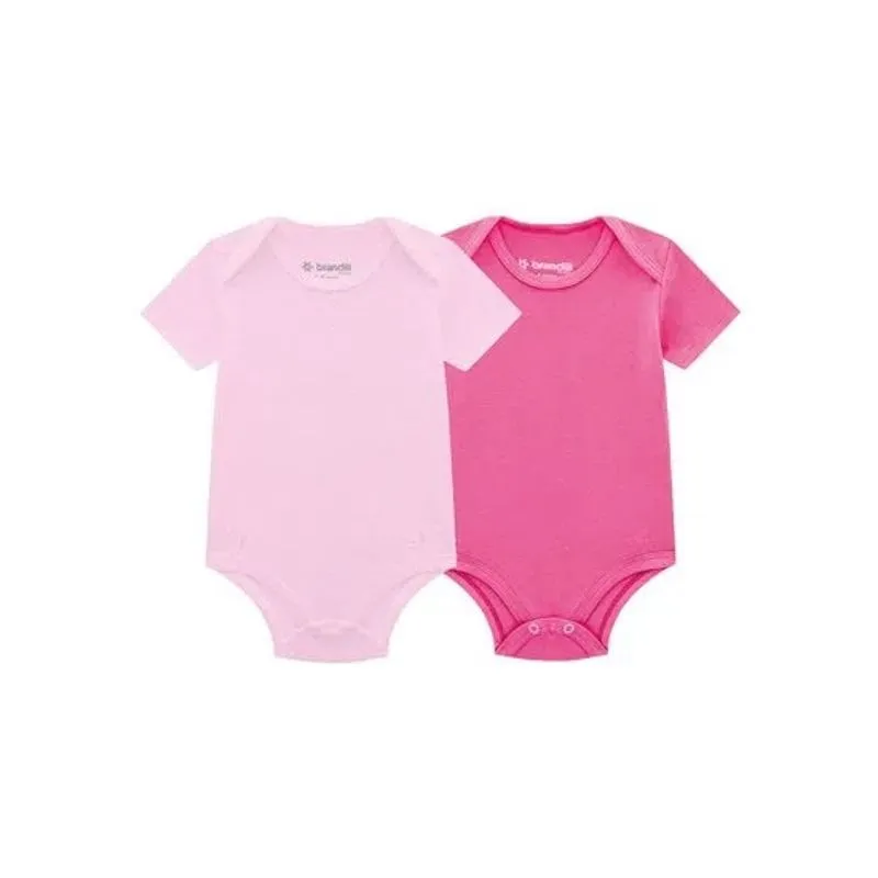 Kit de bodies bebê unissex com cor lisa Brandili Baby - 2