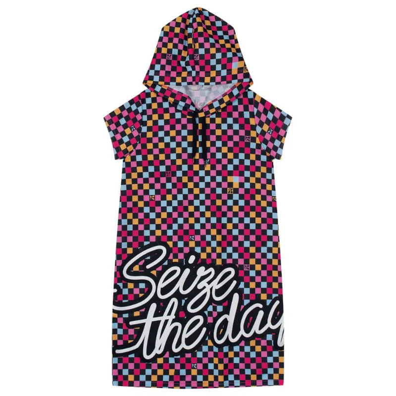 Vestido teen menina quadriculado Young Class Rosa 14