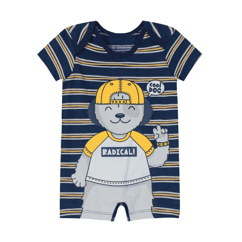 Macaquinho bebê menino cachorrinho Brandili Baby Azul P