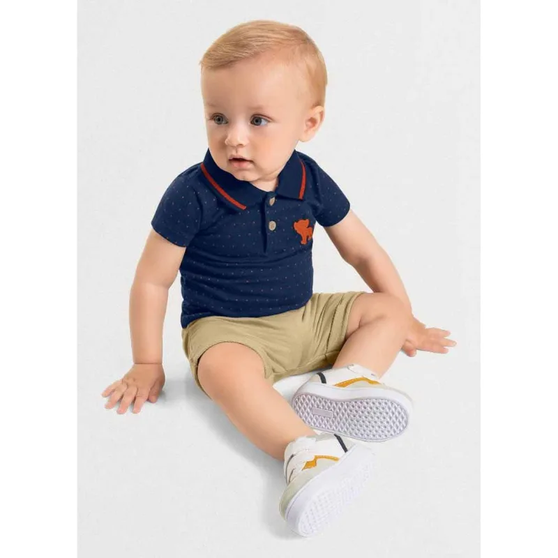 Conjunto bebê menino leãozinho Mundi Azul P