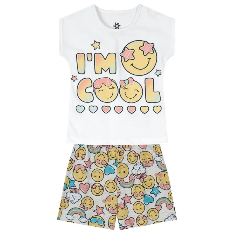 Pijama infantil menina de smile Brandili Branco 8
