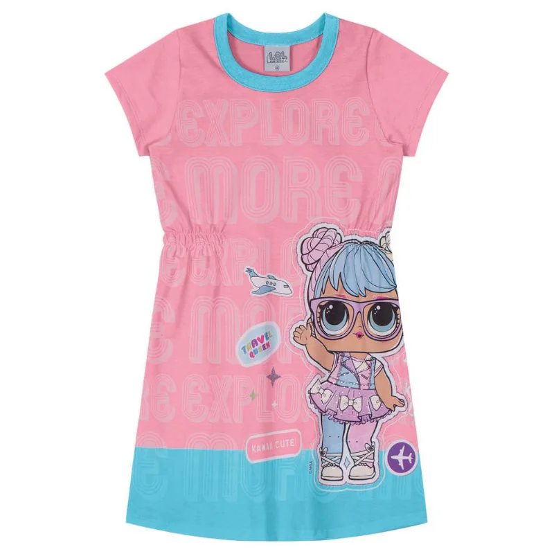 Vestido infantil menina da LOL Brandili Rosa 10