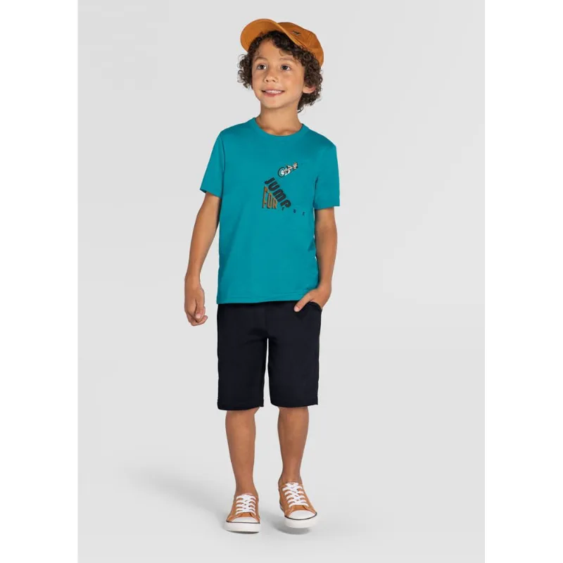 Conjunto infantil menino moto Brandili Azul 4