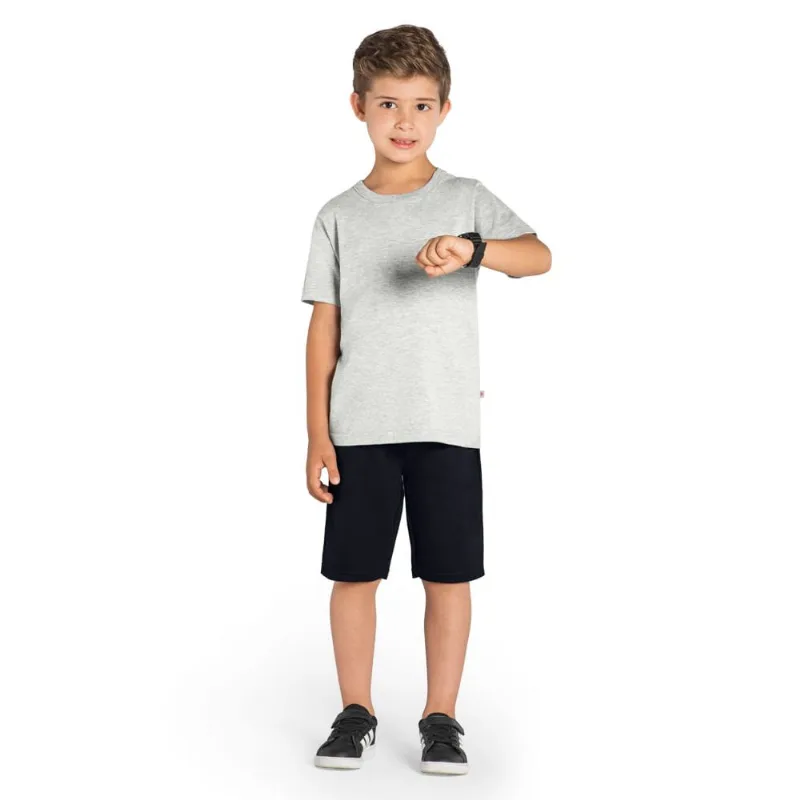 Bermuda básica infantil menino de moletinho Brandili Preto 6