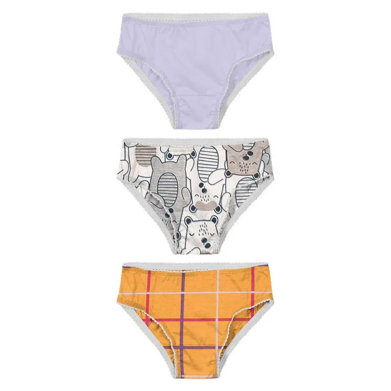 kit calcinhas infantil menina de malha Brandili - GG